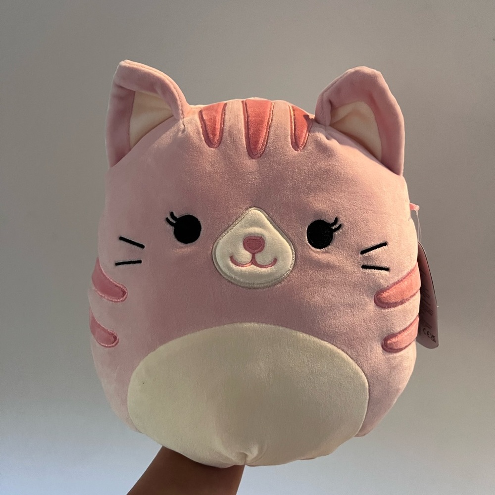 Laura Pink Cat Squishmallow NWT Unused 9 inch Plush